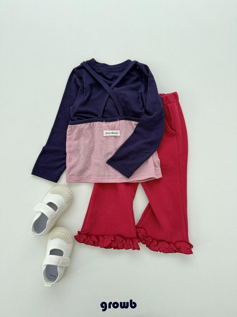 《予約》Siron Frill Rib Pants / GROWB