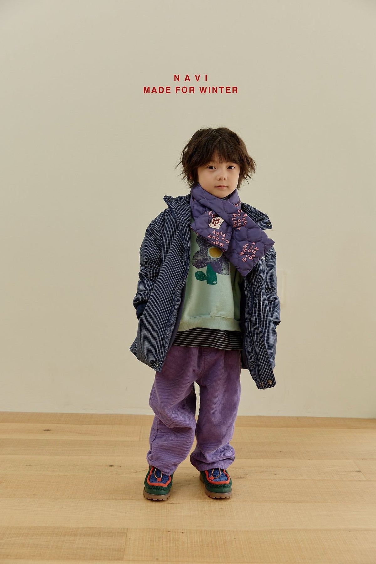 《予約》Dear Crop Sweatshirt / NAVI