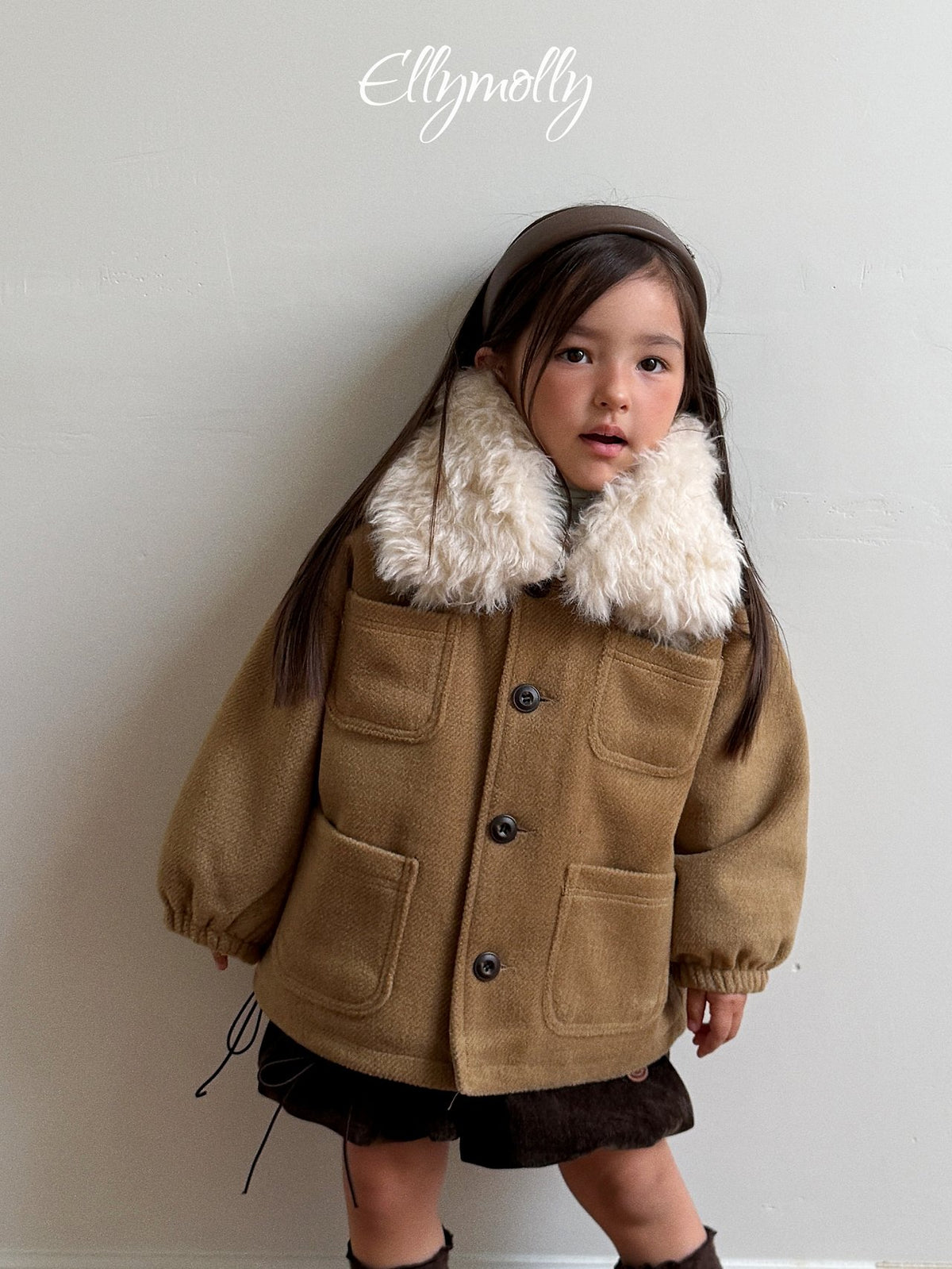 《予約》 Fluffy Wool Coat / ELLY MOLLY