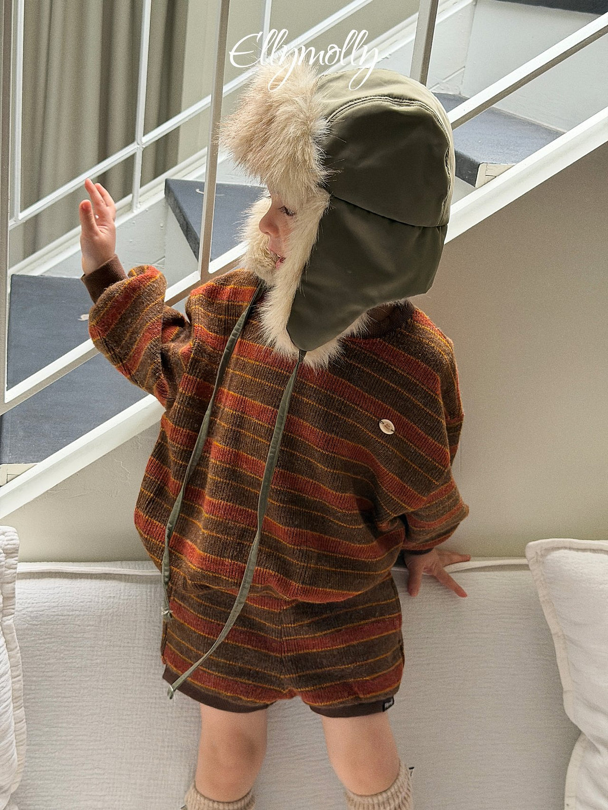 《予約》Grove Knit Sweatshirt / ELLY MOLLY