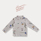 《予約》Flower Mock Neck Tee  / BONEOUNE