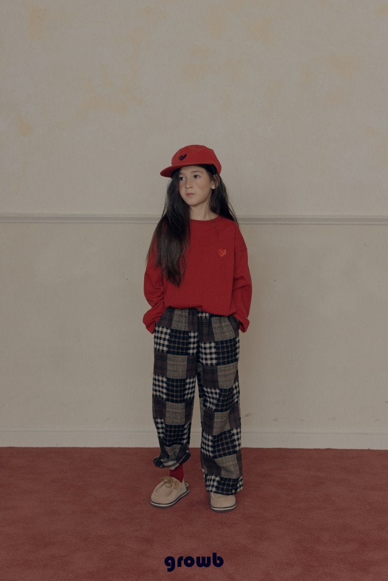 《予約》Patchwork Check Pants / GROWB