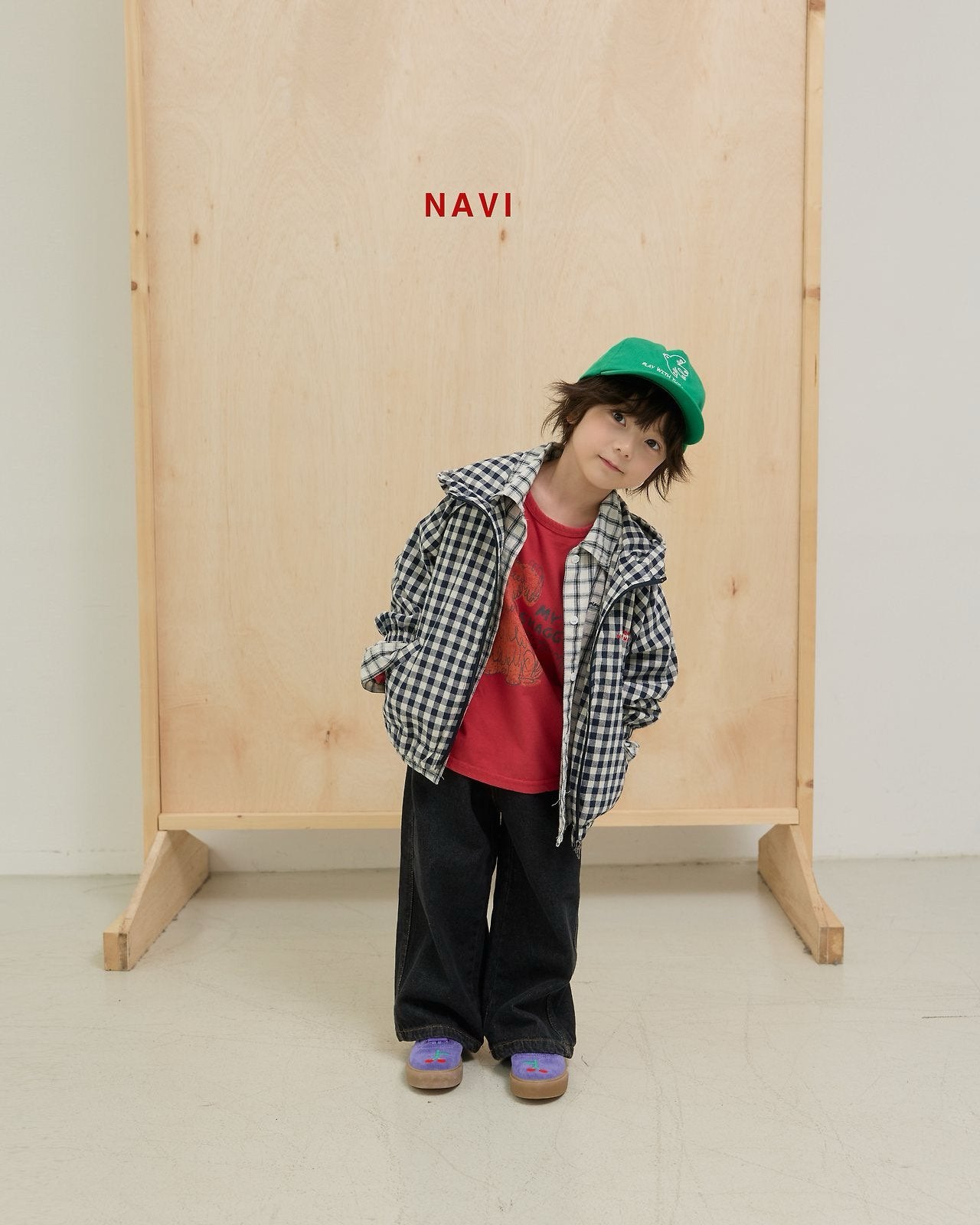 《予約》With Wide Denim Pants  / navi.