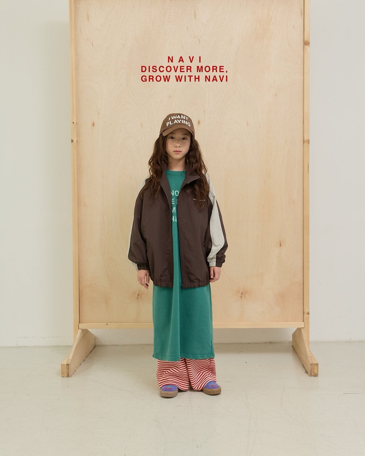 《予約》Anna Two-Tone Jumper / navi.