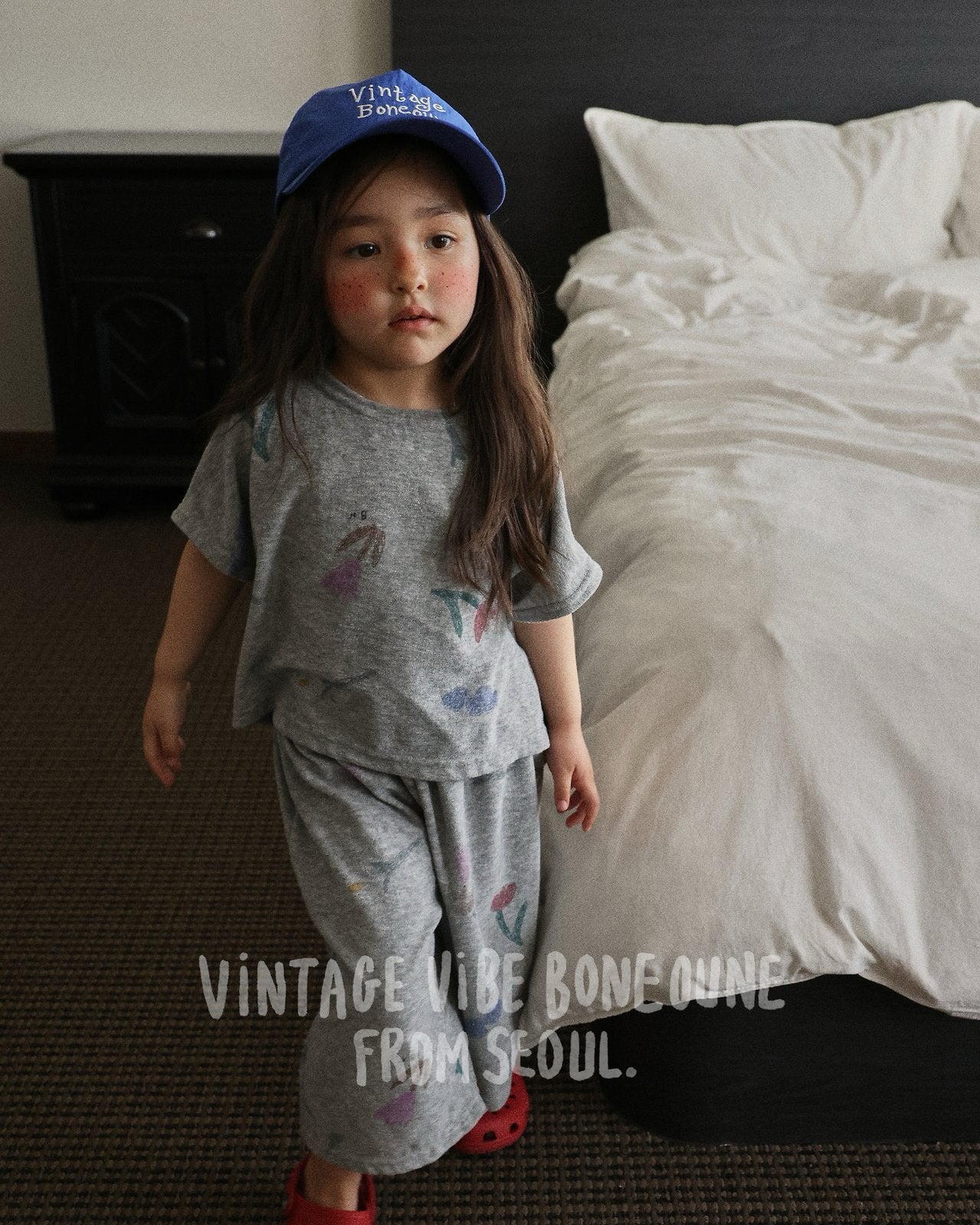 《予約》Flower Terry Croped T-shirt / Boneoune