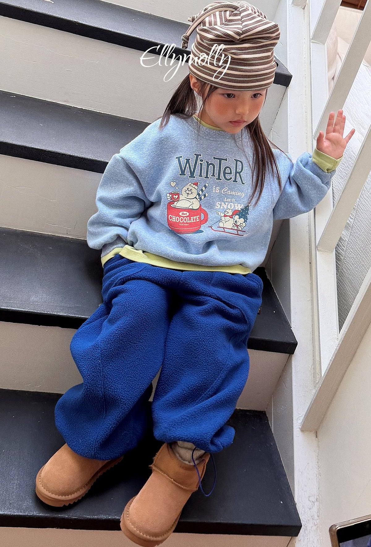 《予約》Winter Snow Sweatshirt / ELLY MOLLY