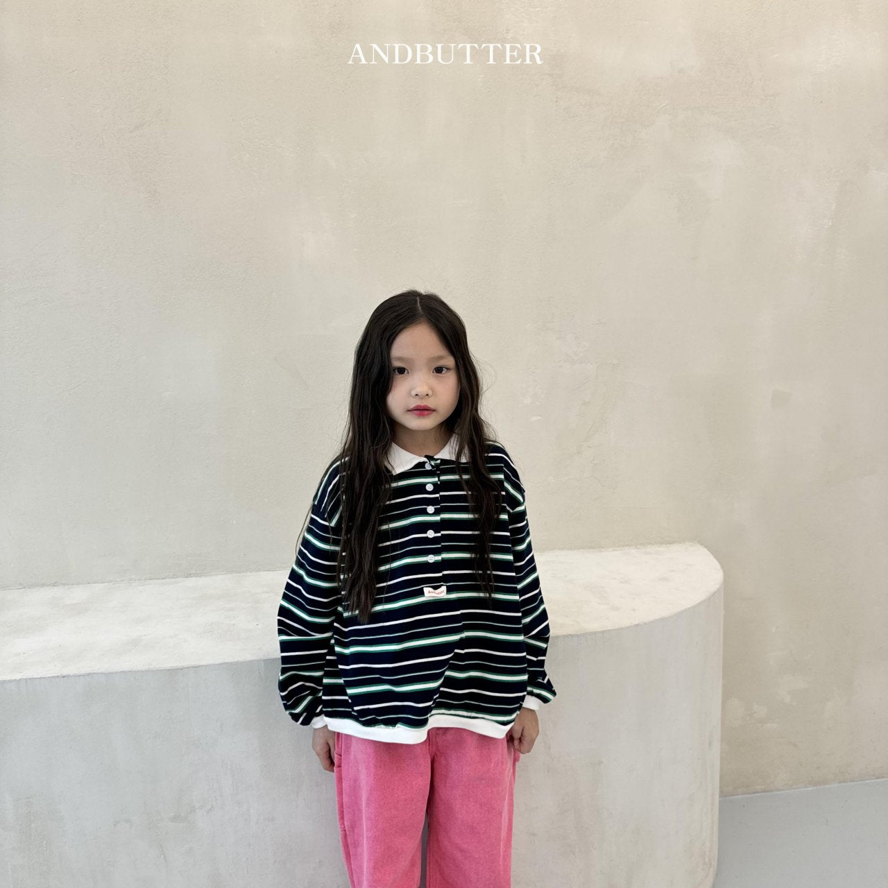 《予約》Stripe Rugby Tee / andbutter