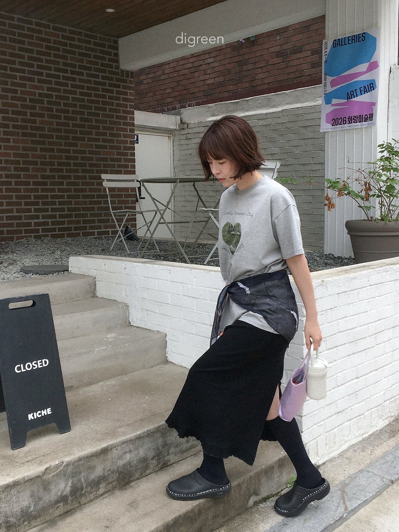 《予約》Pure Swan Tee / digreen (mom)
