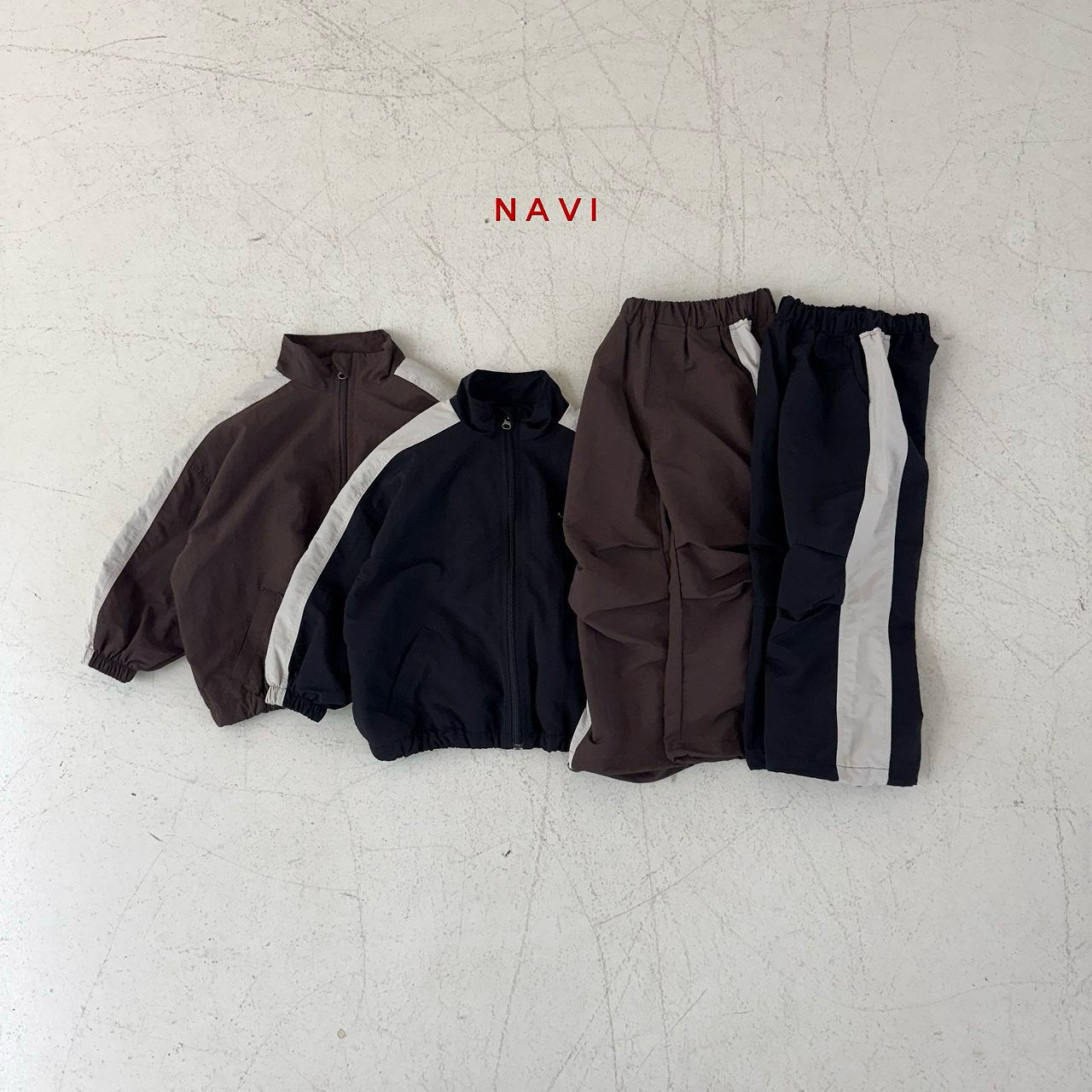 《予約》Anna Color-Block Pants / navi.