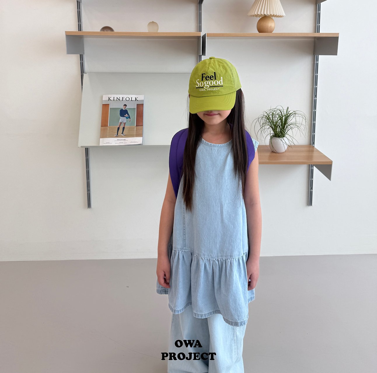 《予約》Slit Denim Dress / OWA PROJECT