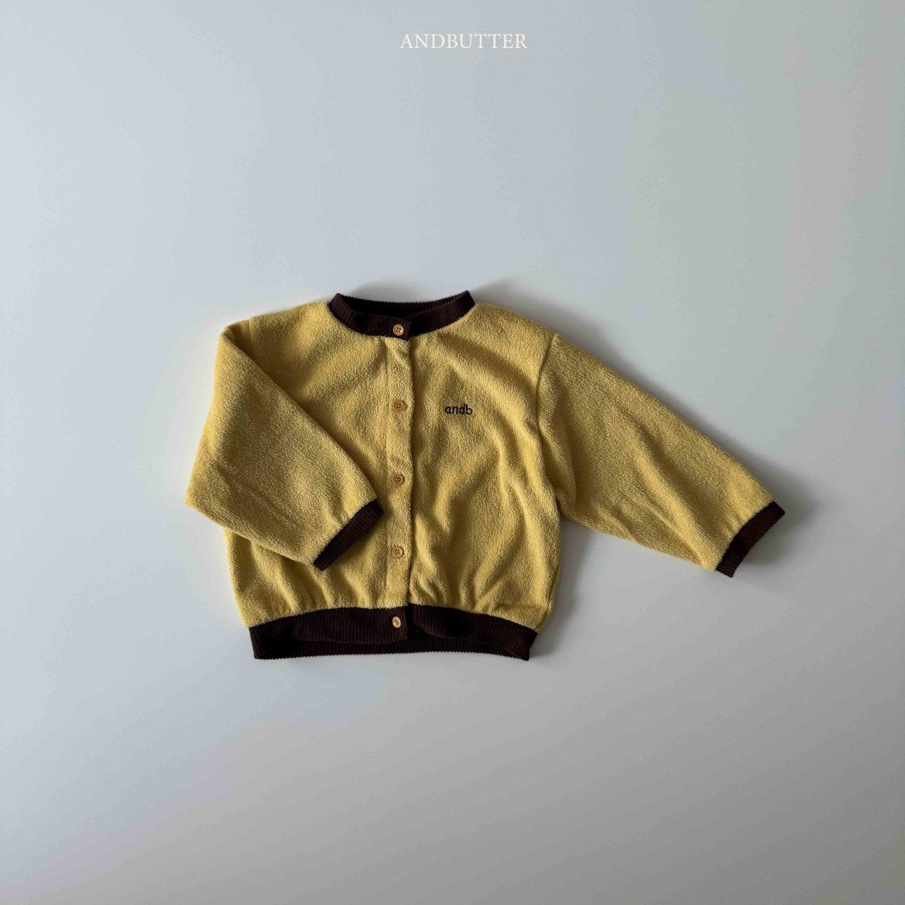《予約》Two-Tone Terry Cardigan / andbutter