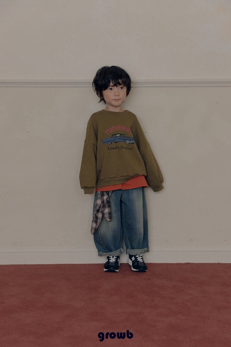 《予約》Curve Denim Pants / GROWB