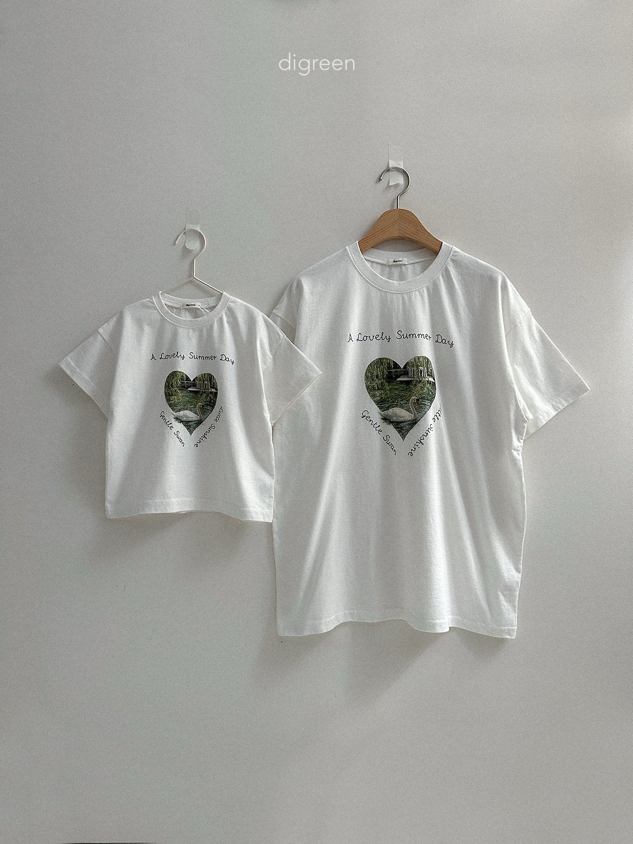 《予約》Pure Swan Tee / digreen (mom)