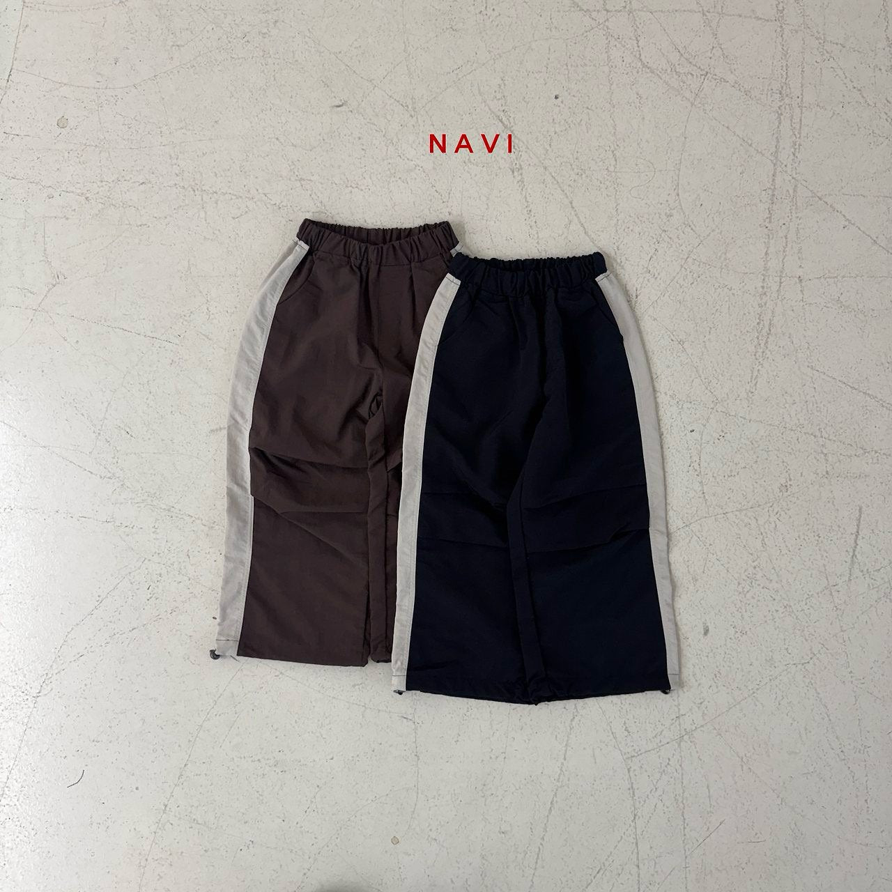 《予約》Anna Color-Block Pants / navi.