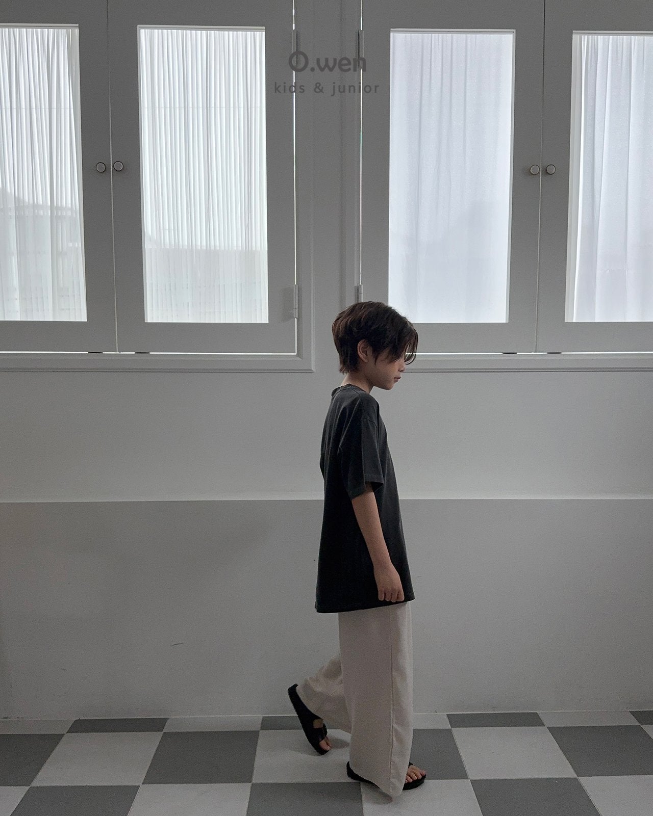 《予約》Slit Pigment Tee / O.wen (adultまで)
