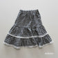 《予約》Check Tiered Skirt / ANDBUTTER