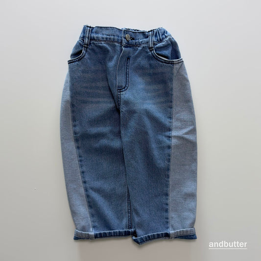 《予約》Curved  Denim Pants / ANDBUTTER
