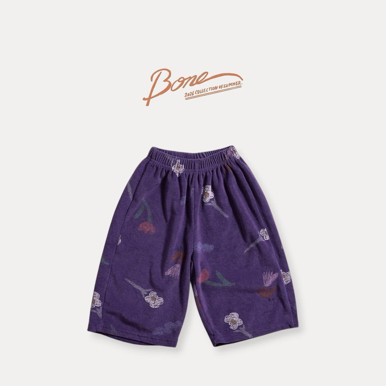 《予約》Flower Terry Pants / Boneoune