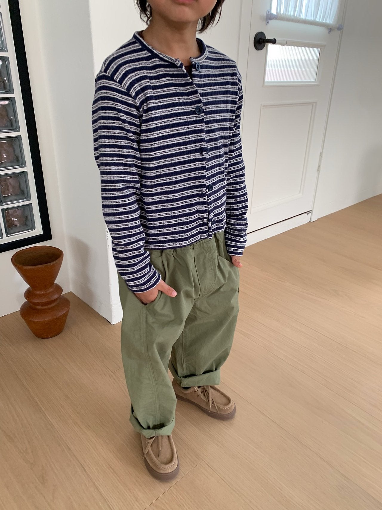 《予約》Stripe Cardigan / Cantuccistudio