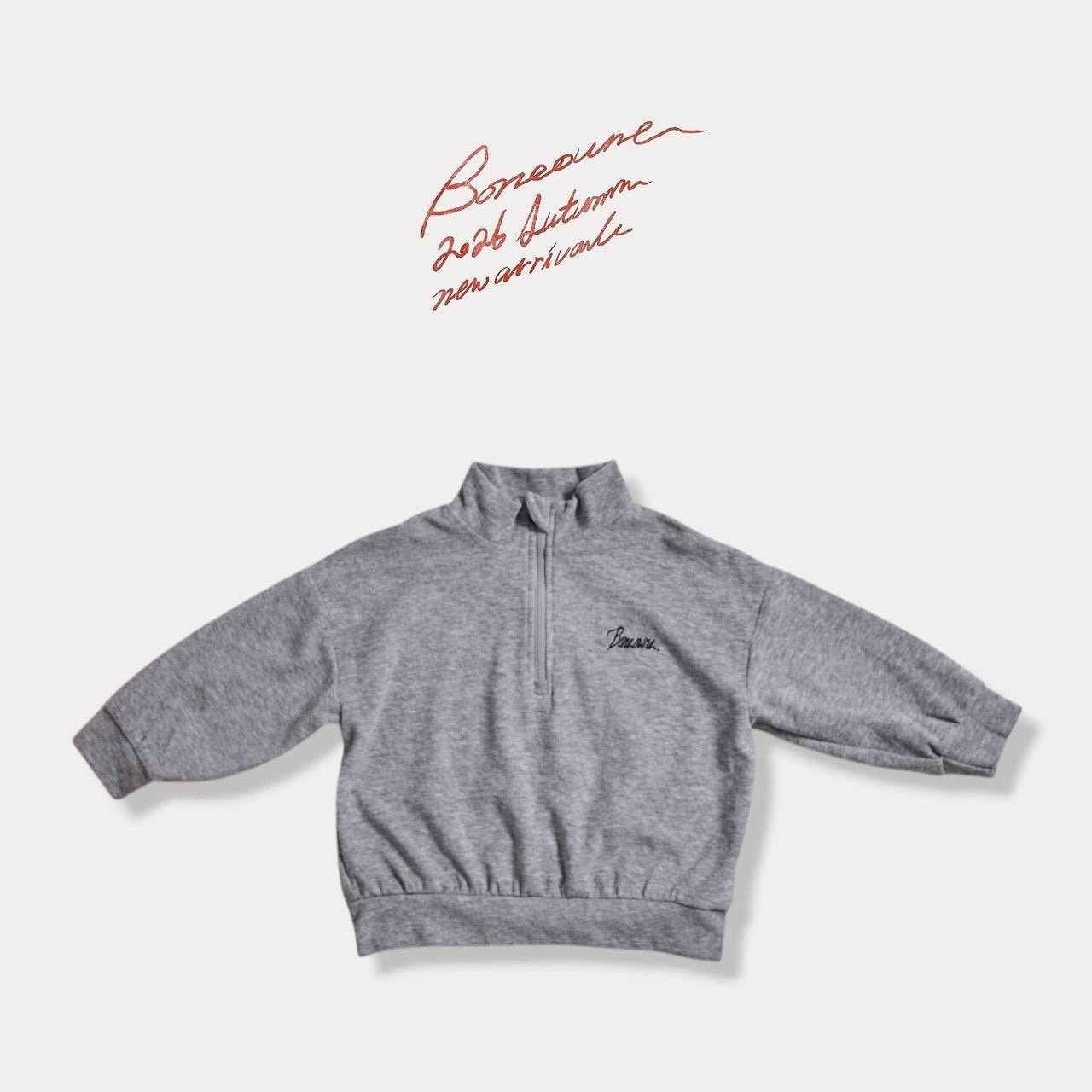 《予約》Terry Half zip-up / BONEOUNE