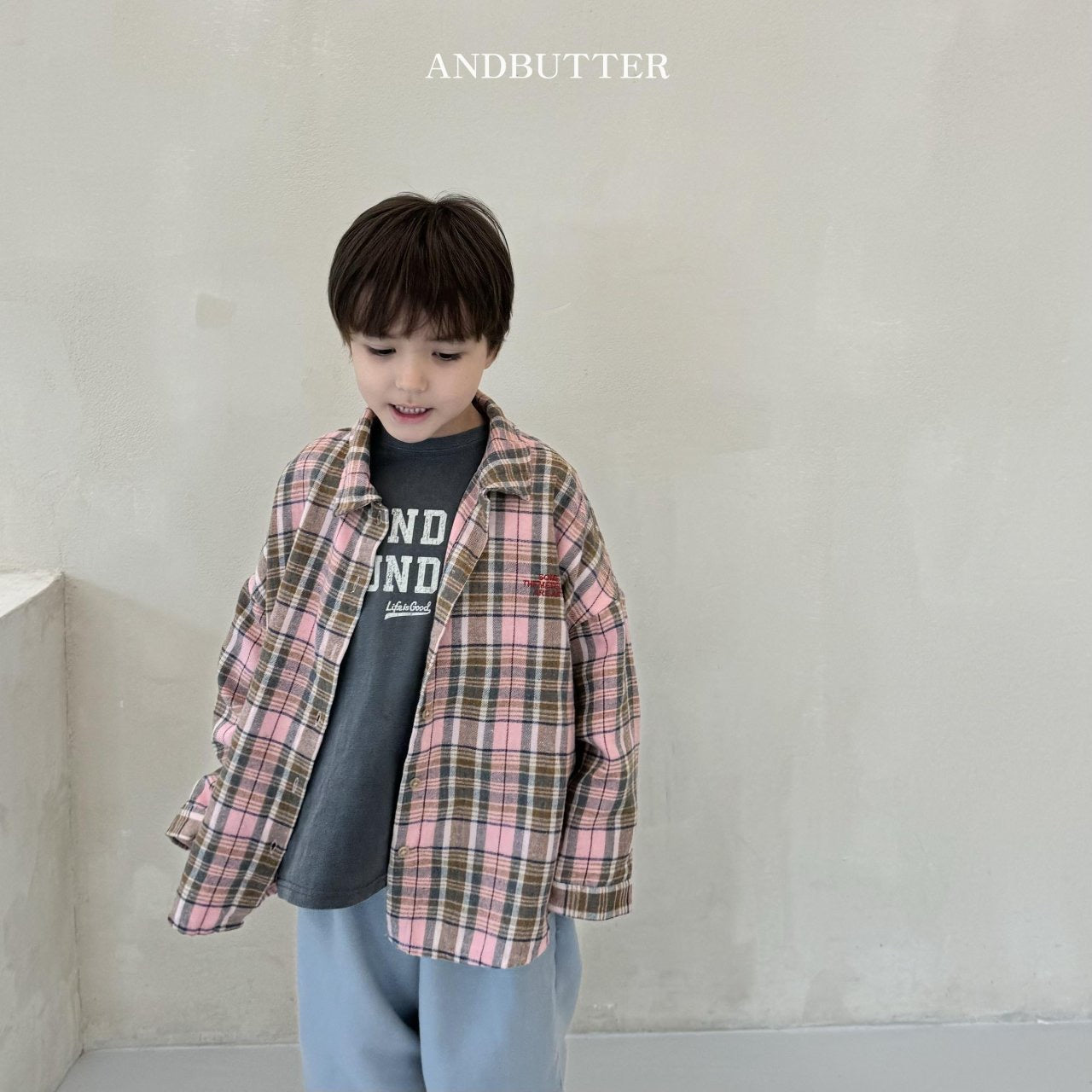 《予約》Musee Check Shirt / andbutter