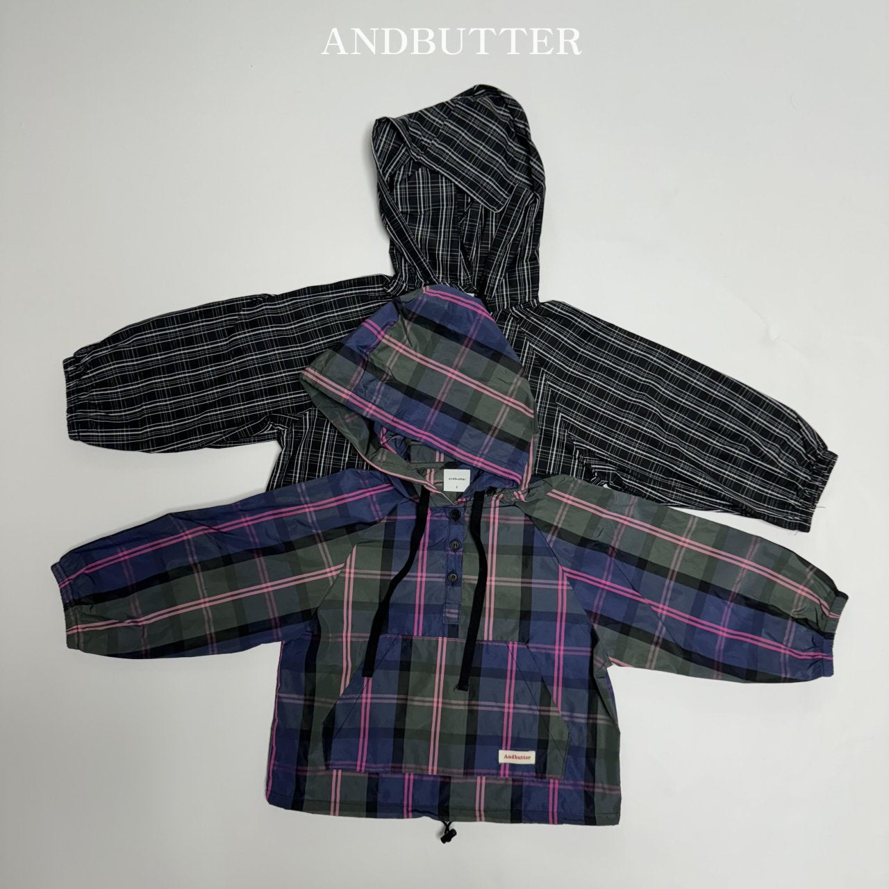 《予約》Check Hood Anorak / andbutter