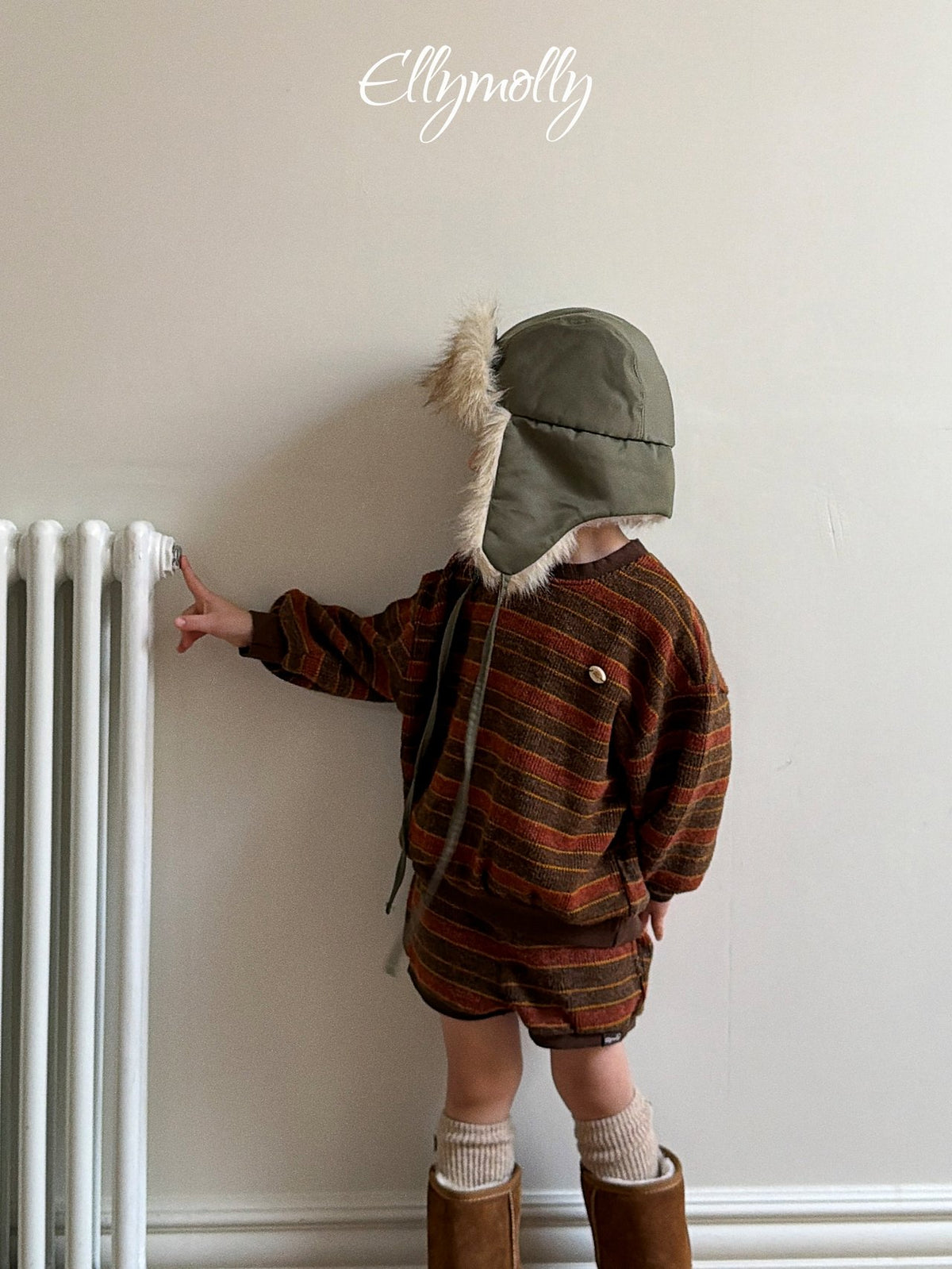 《予約》Fur Earflap Padded Hat / ELLY MOLLY