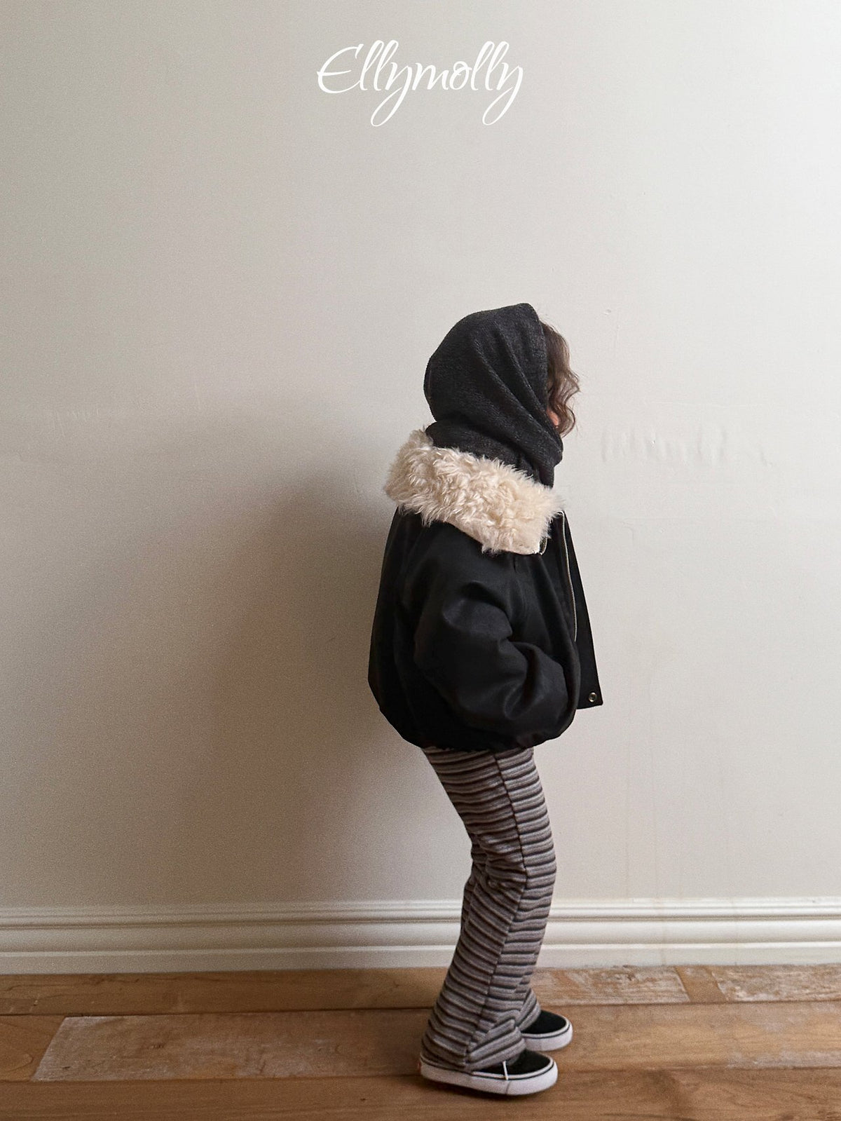 《予約》Big Collar Shearling Jacket / ELLY MOLLY