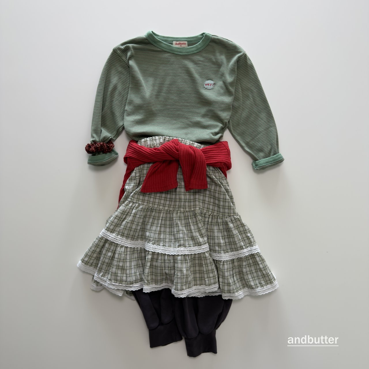 《予約》Rib Jogger Pants / ANDBUTTER