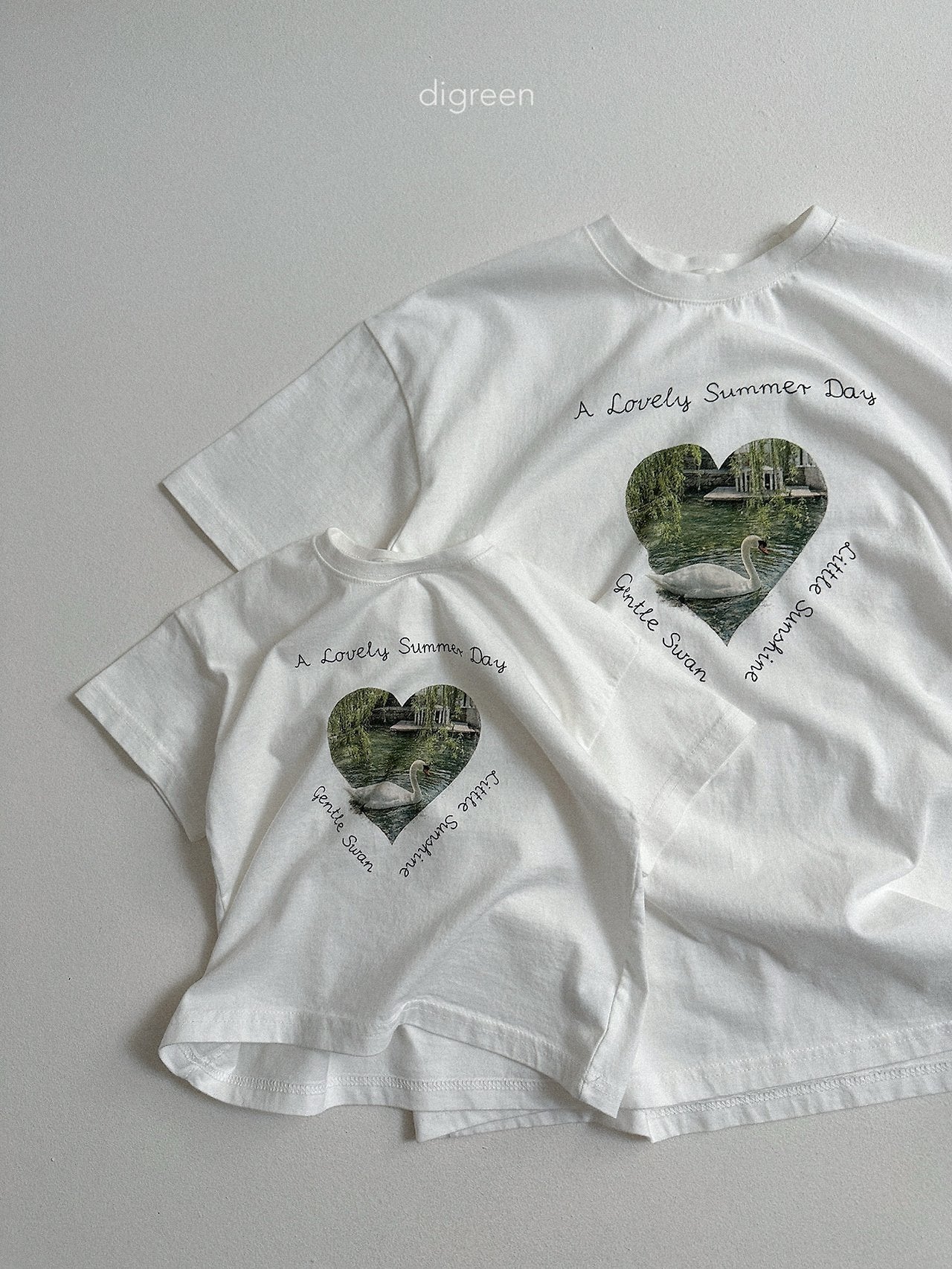 《予約》Pure Swan Tee / digreen (mom)
