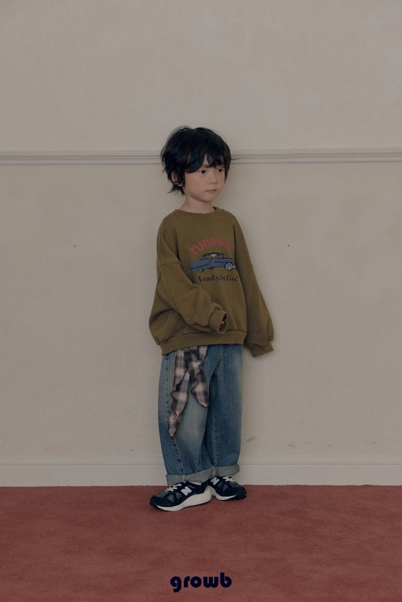 《予約》Curve Denim Pants / GROWB