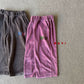 《予約》Butterfly Velour Pants / NAVI
