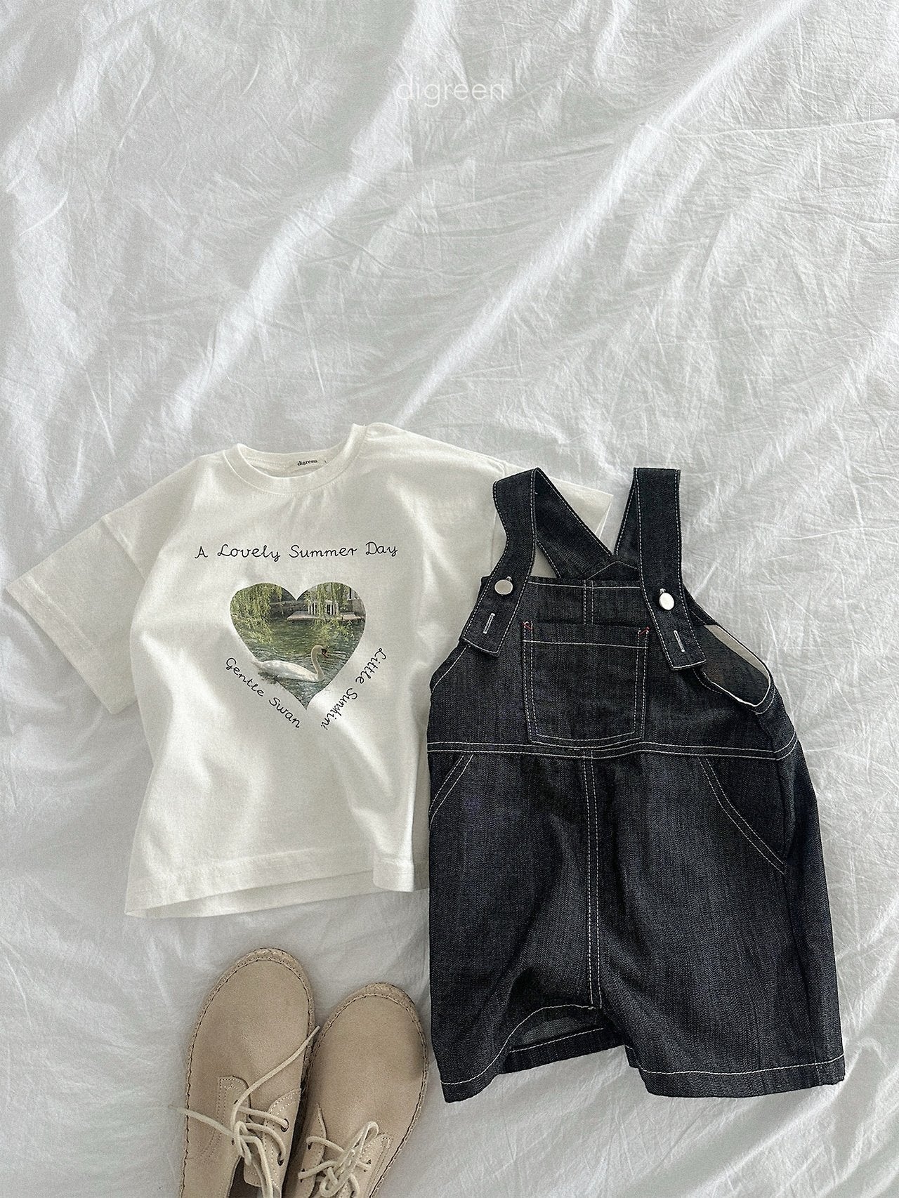 《予約》Pure Swan Tee (kids) / digreen
