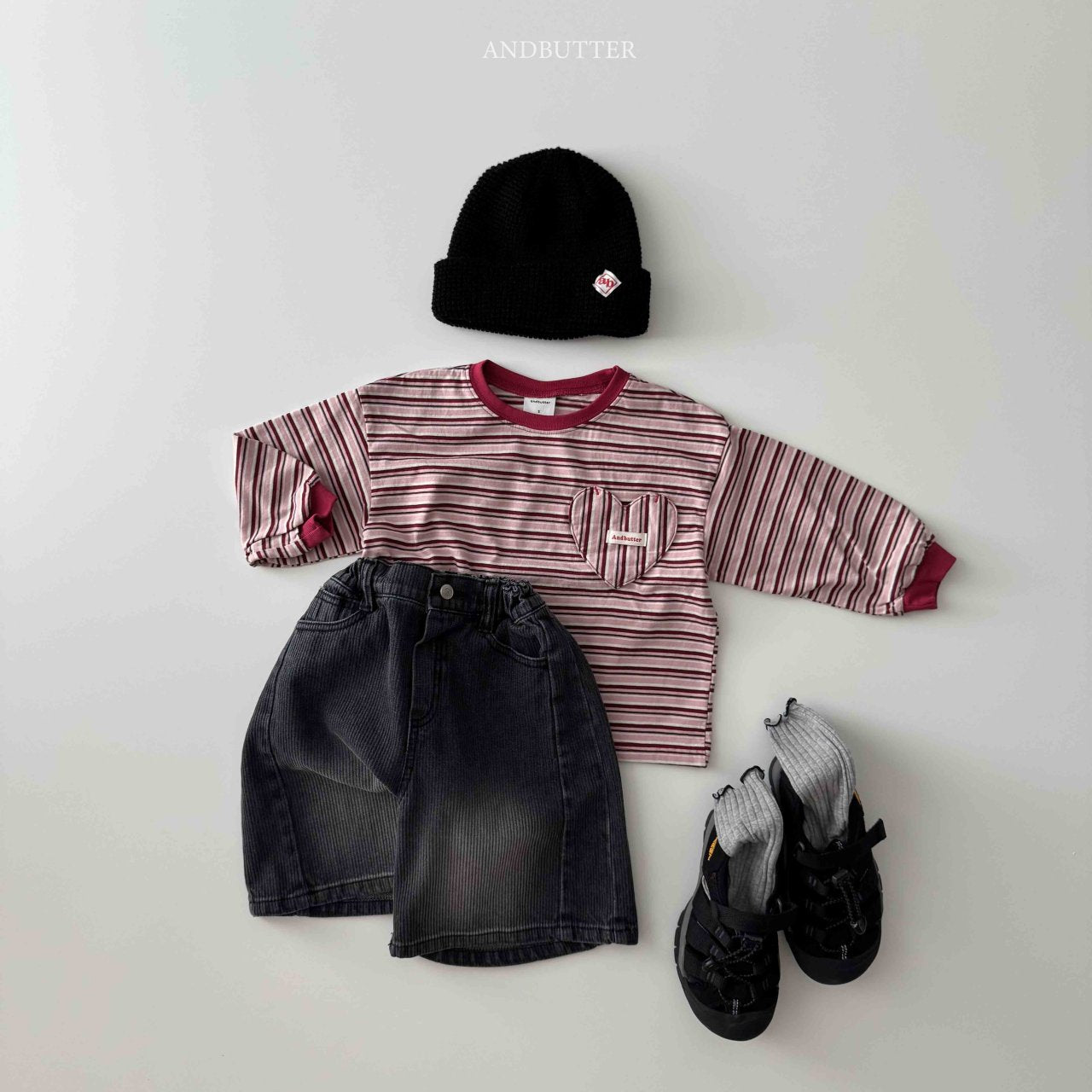 《予約》Line Bermuda Denim / andbutter