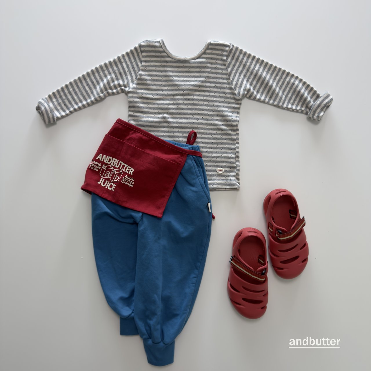 《予約》Rib Jogger Pants / ANDBUTTER