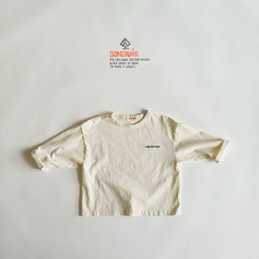 《予約》Daily Embroidery Tee / Boneoune