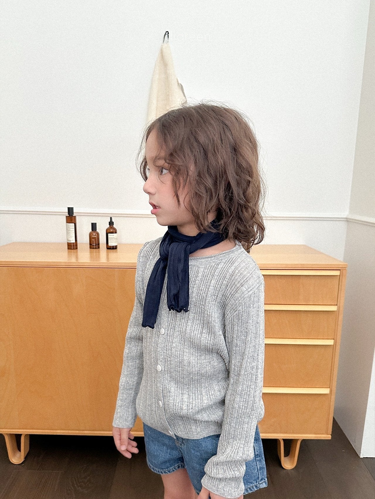 《予約》Wiggly Rib Cardigan (kids) / digreen