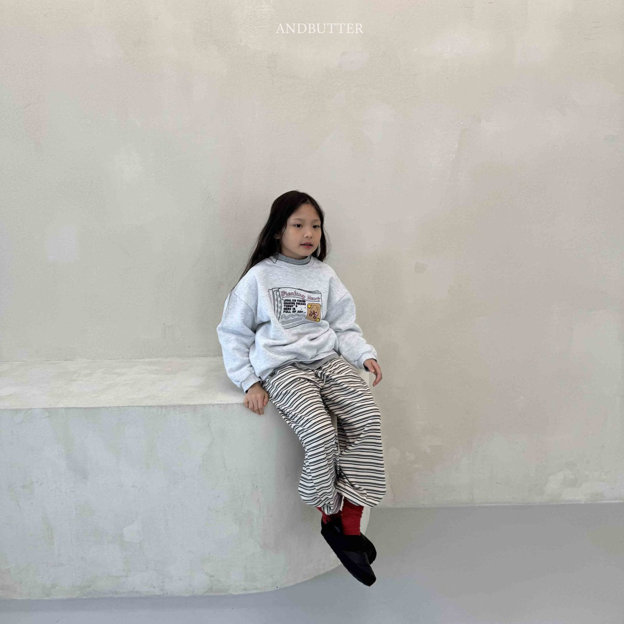 《予約》Mellow Stripe Jogger / andbutter