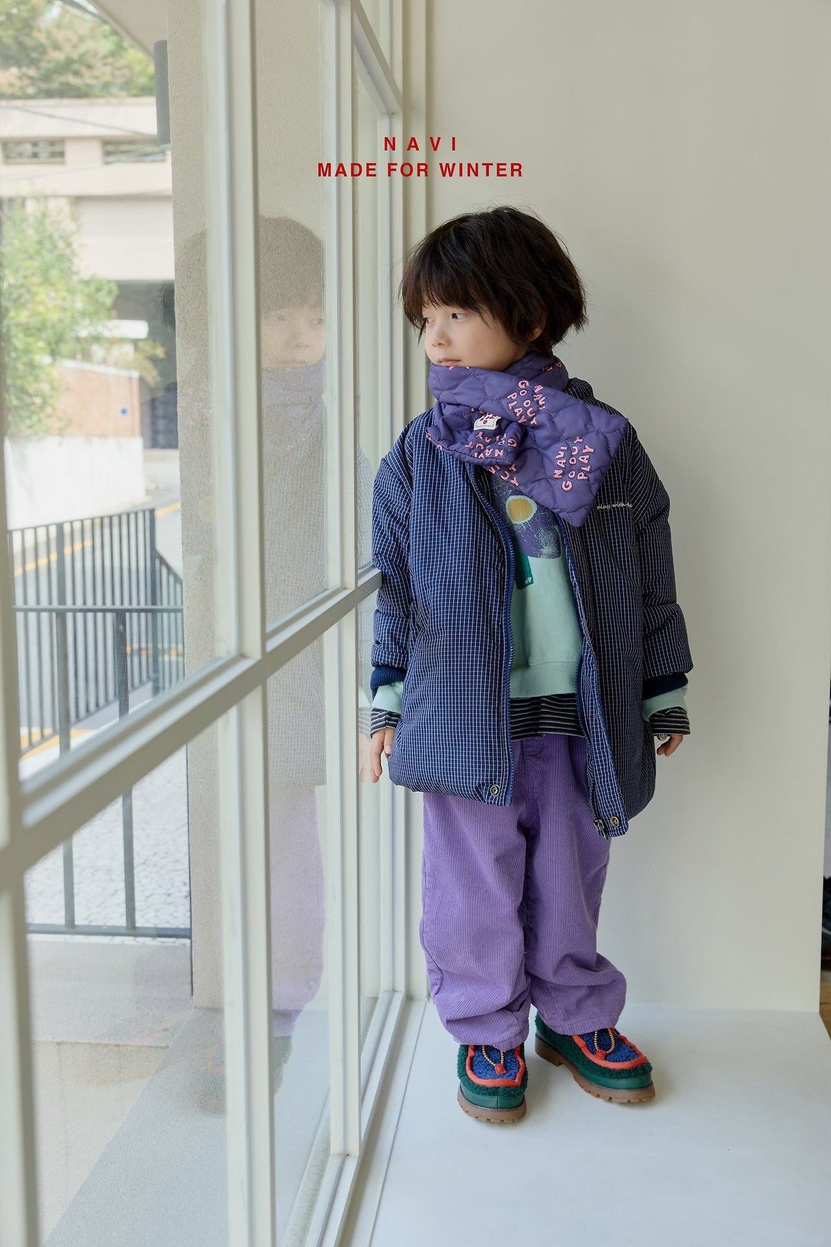 《予約》Dear Crop Sweatshirt / NAVI