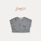 《予約》Flower Terry Croped T-shirt / Boneoune
