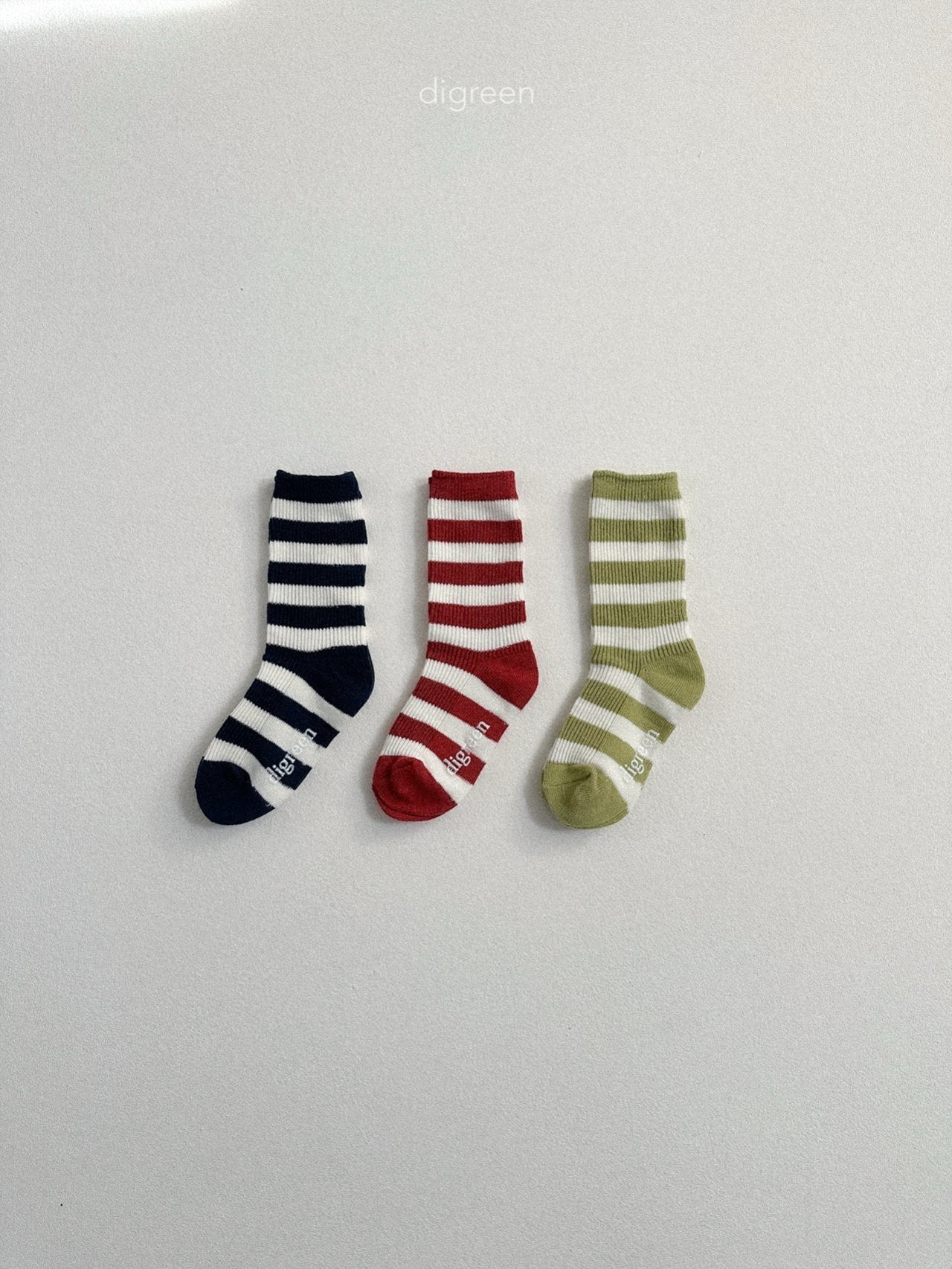 《予約》Minimal Stripe  Socks(Set) / digreen