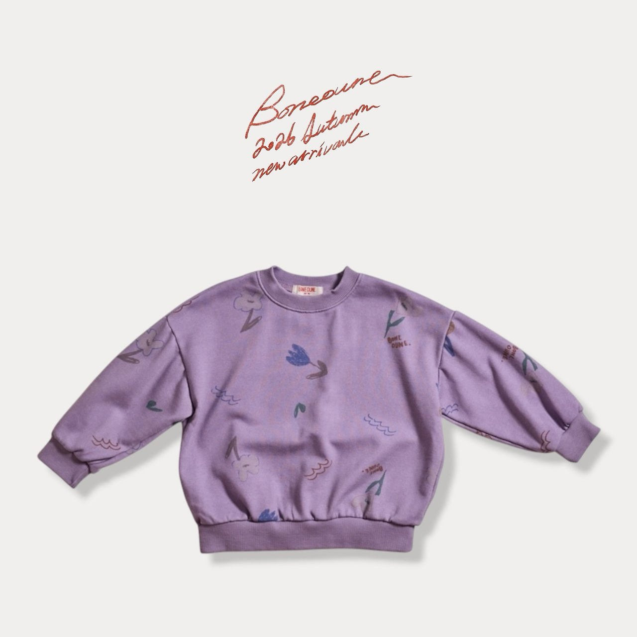 《予約》Flower Sweatshirt / BONEOUNE