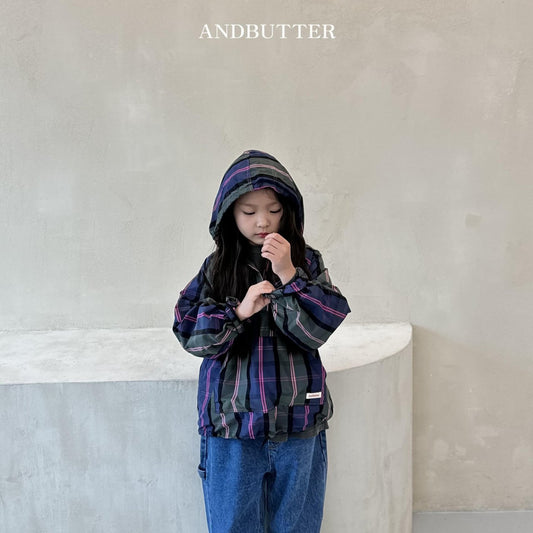 《予約》Check Hood Anorak / andbutter