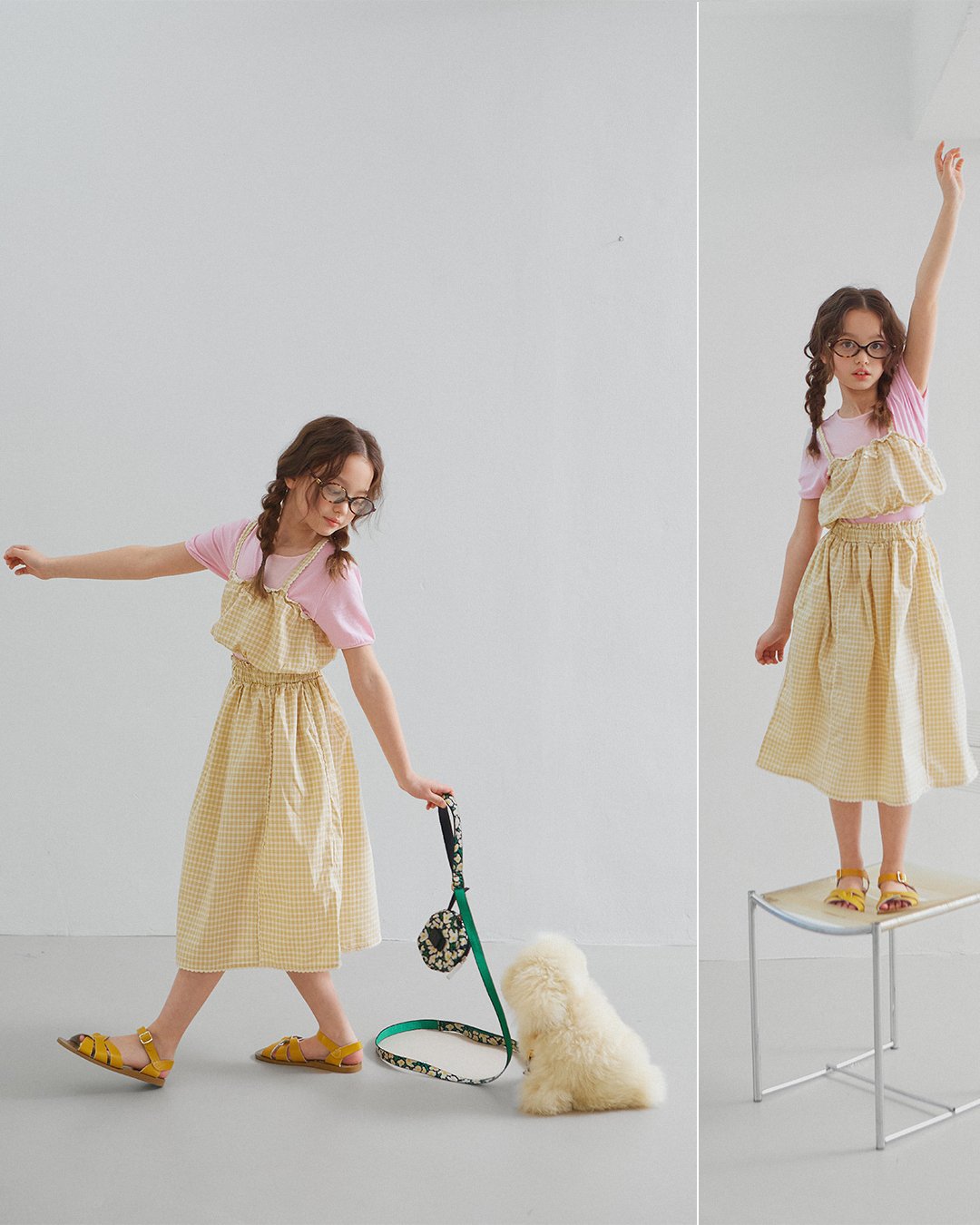 《予約》Check Lace Skirt / MINIMAL