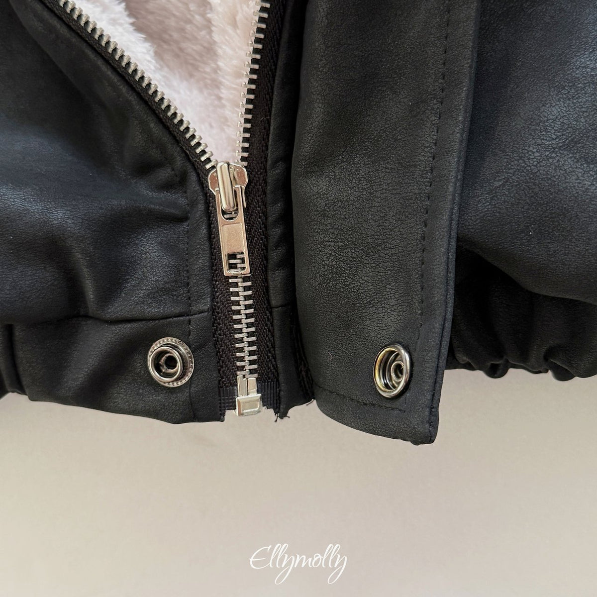 《予約》Big Collar Shearling Jacket / ELLY MOLLY
