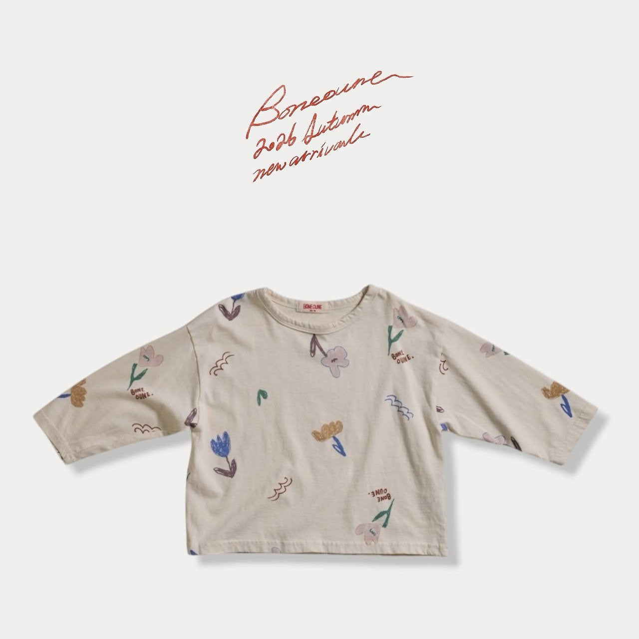 《予約》Flower Single Tee / BONEOUNE