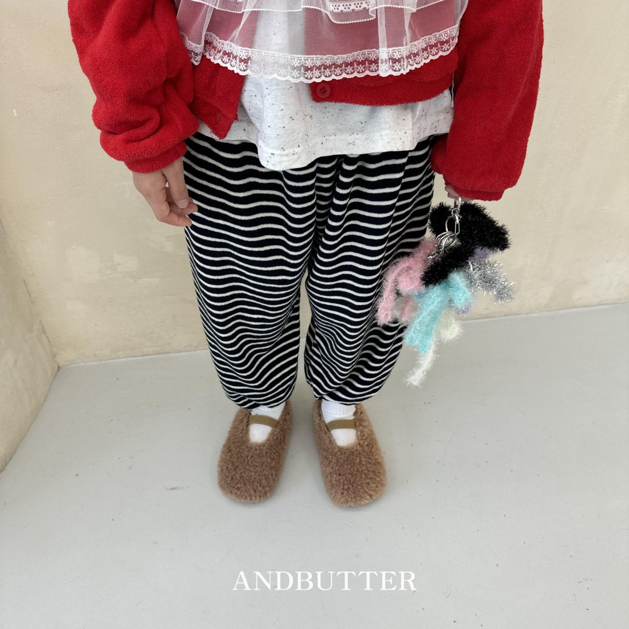 《予約》Stripe Jogger Pants / andbutter