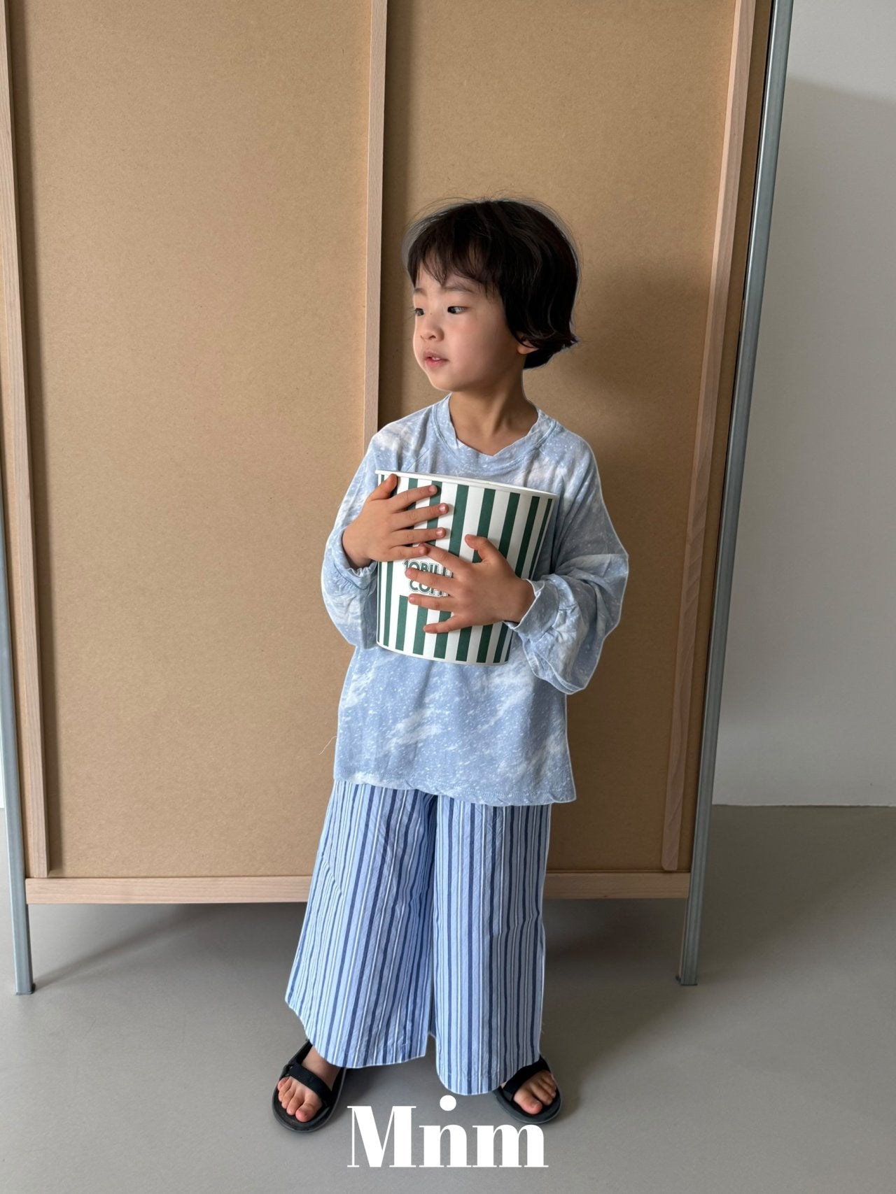 《予約》Combi Stripe Pants / MINIMAL
