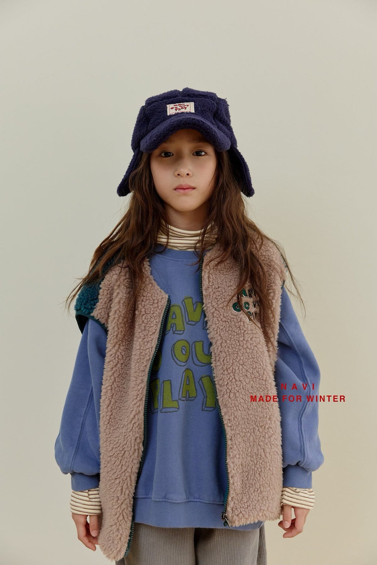 《予約》Dumble Fleece Vest / NAVI