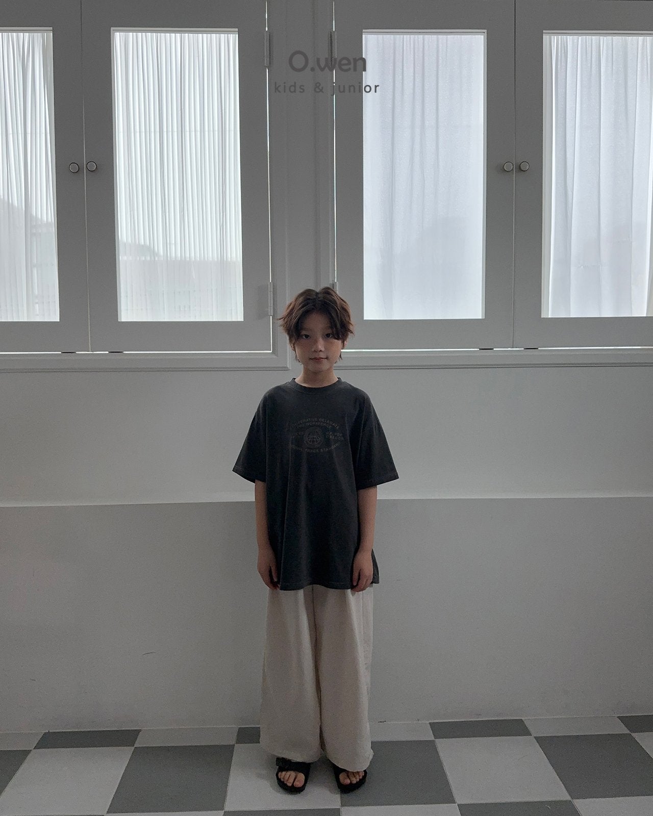 《予約》Slit Pigment Tee / O.wen (adultまで)